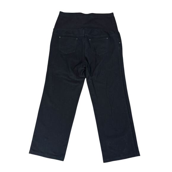 Time & Tru Women's Size XL Black Stretch Panel Maternity Jegging #3583 - Picture 2 of 7